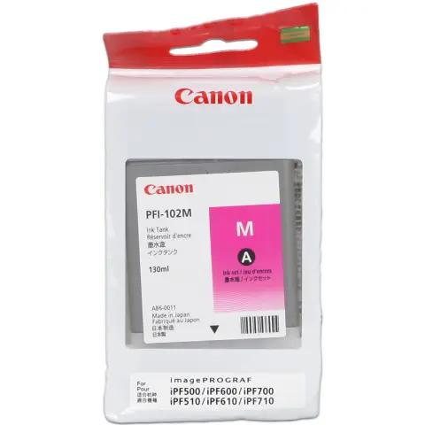 Canon PFI-102M - Tusz magenta do Canon IPF-500, IPF-510, IPF-600, IPF-605 ...